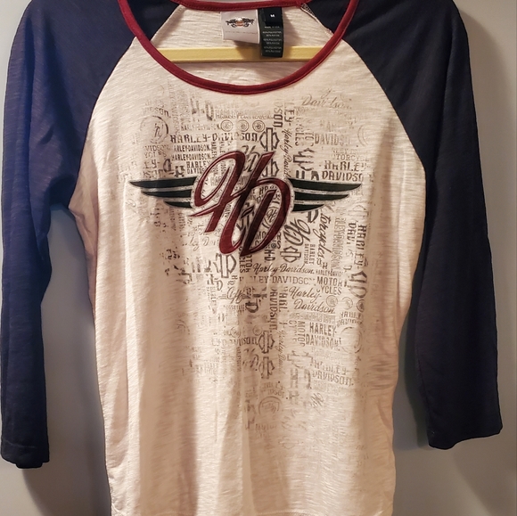 Harley-Davidson Tops - Harley-Davidson 3/4 sleeve tshirt